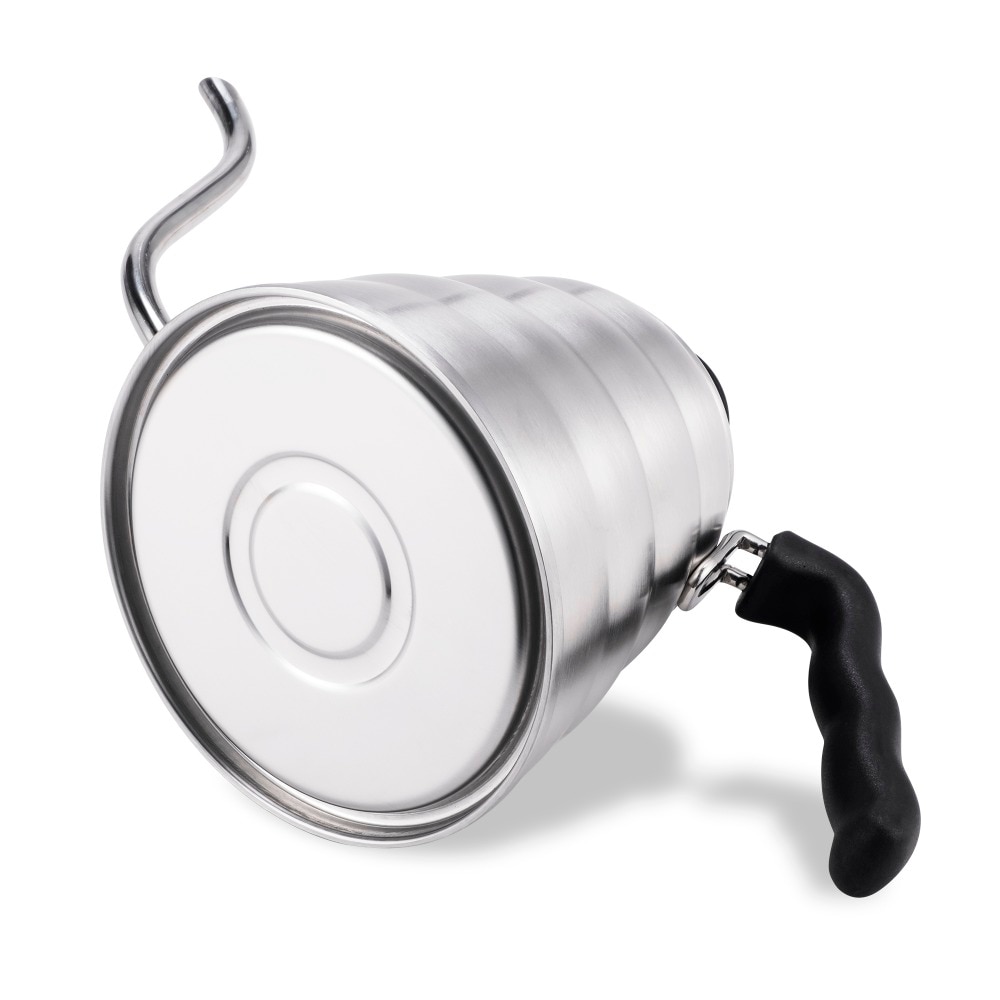 Silver Coffee Kettle with Thermometer