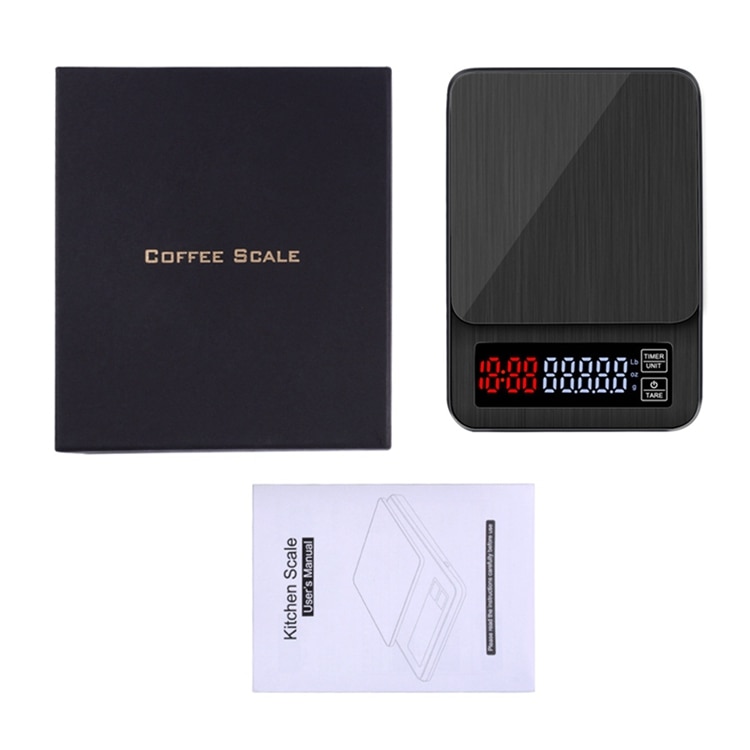 LCD Digital Electronic Drip Coffee Scale with Timer