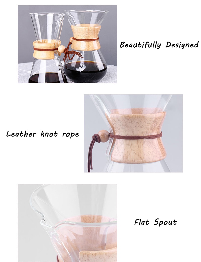 High Resistant Glass Coffee Maker