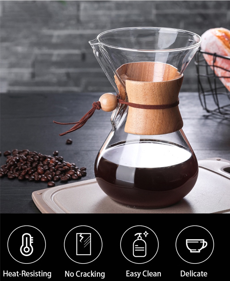 High Resistant Glass Coffee Maker