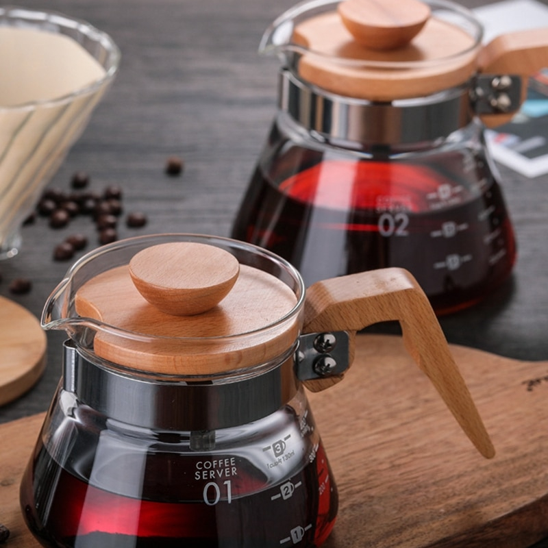 Heatproof Coffee Dripper Glass Pot